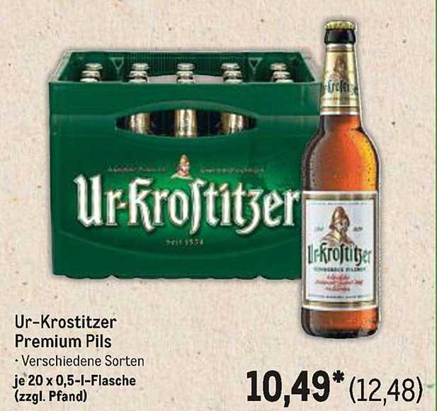 Ur-Krostitzer Premium Pils 20 x 0,5 l-Flasche