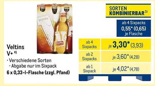 Veltins V+ - Erfrischender Genuss im praktischen Sixpack