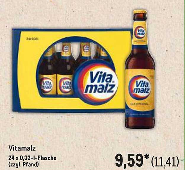 Vitamalz 24 x 0,33 l-Flasche (zzgl. Pfand)