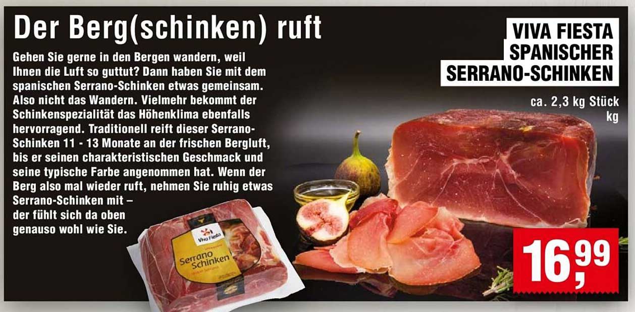 VIVA FIESTA Spanischer Serrano-Schinken