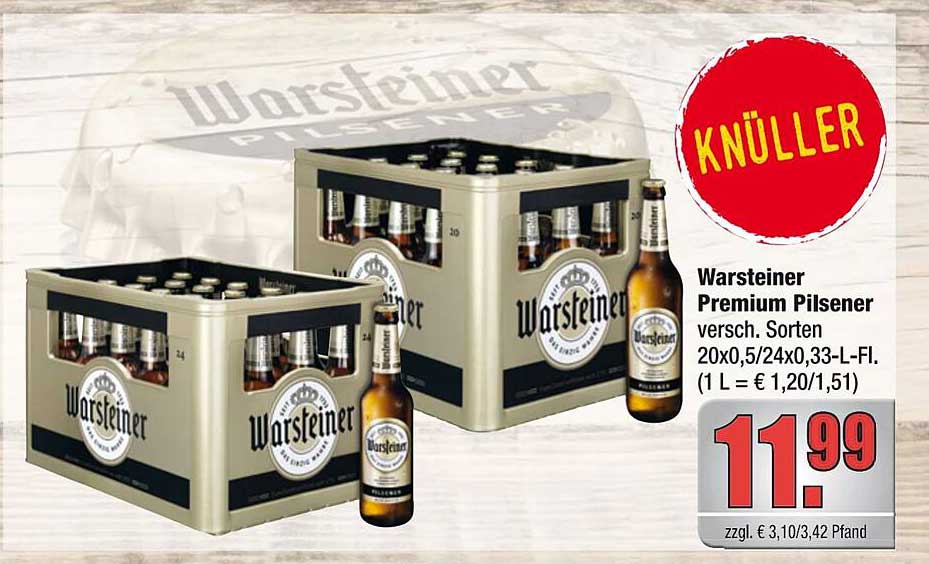 Warsteiner Premium Pilsener 24 Flaschen