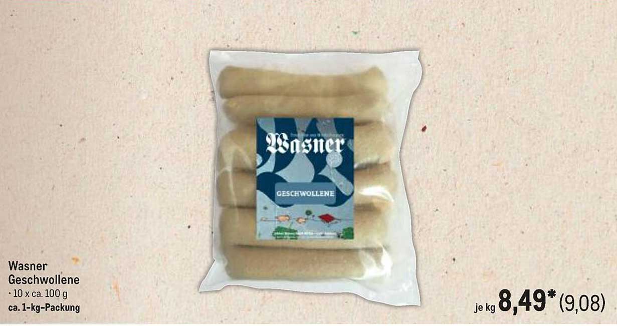 Wasner Geschwollene - 10 x ca. 100 g - ca. 1-kg-Packung