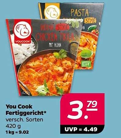 You Cook Fertiggericht* – verschiedene Sorten 420 g