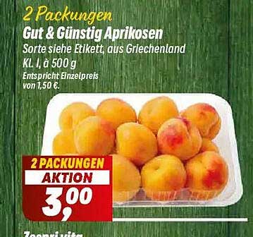 2 Packungen Gut & Günstig Aprikosen