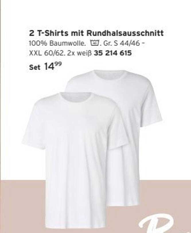 2 T-Shirts mit Rundhalsausschnitt
