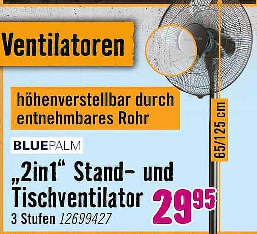 „2in1“ Stand- und Tischventilator