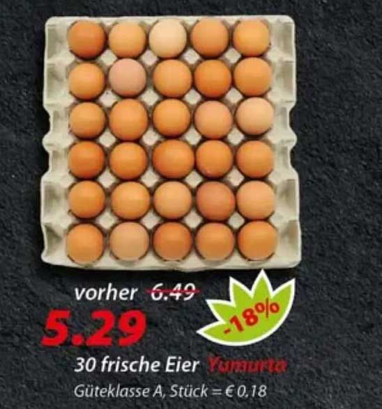 30 frische Eier Yumurta