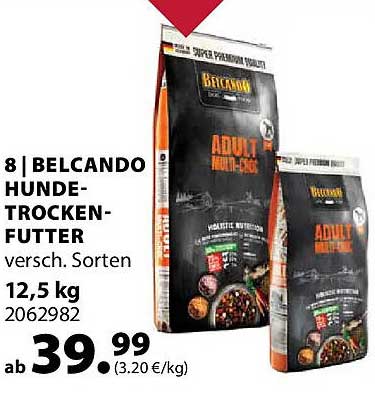 8 | BELCANDO HUNDE-TROCKEN-FUTTER versch. Sorten 12,5 kg 2062982