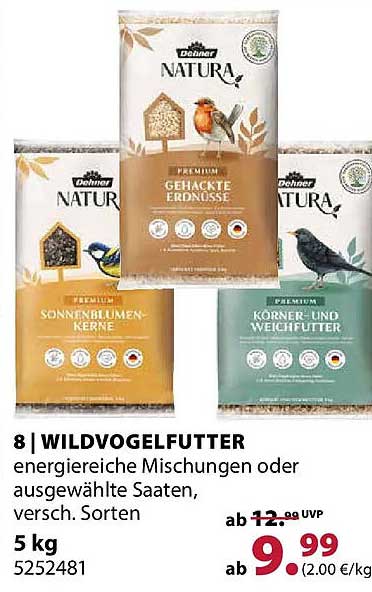 8 l WILDVOGELFUTTER