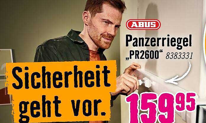 ABUS Panzeriegel „PR2600“ 8383331 Sicherheit geht vor.