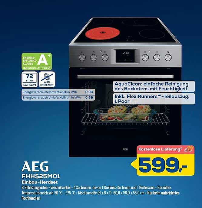 AEG FHHS25M01 Einbau-Herdset