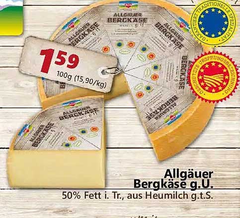 Allgäuer Bergkäse g.U.