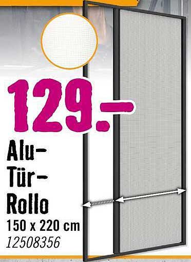Alu-Tür-Rollo 150 x 220 cm 12508356