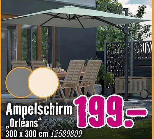 Ampelschirm „Orléans“ 300 x 300 cm 12589809