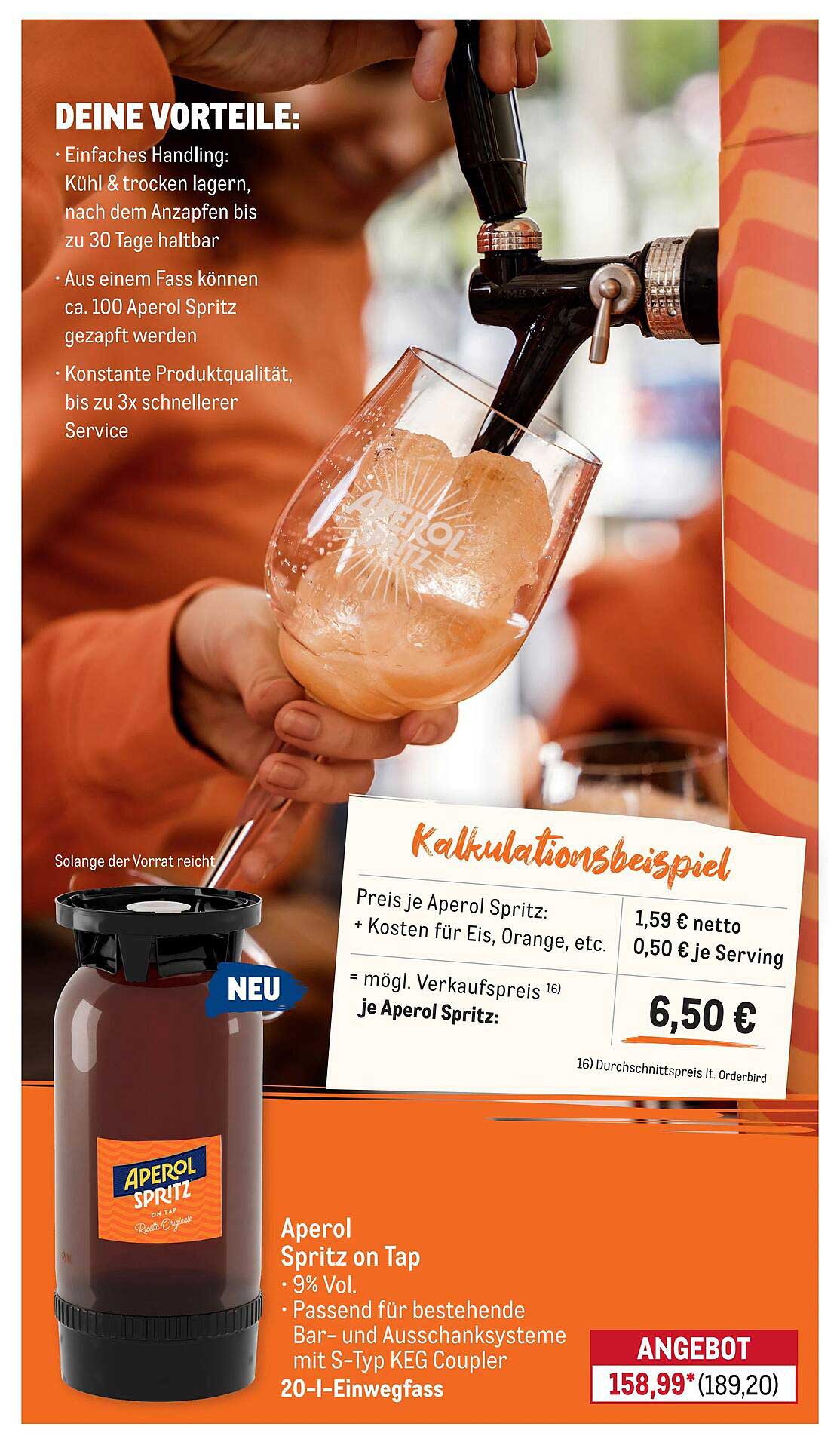 Aperol Spritz on Tap