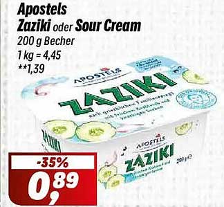 Apotels Tzatziki oder Sour Cream
