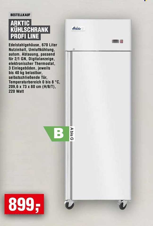 ARKTIC KÜHLSCHRANK PROFI LINE