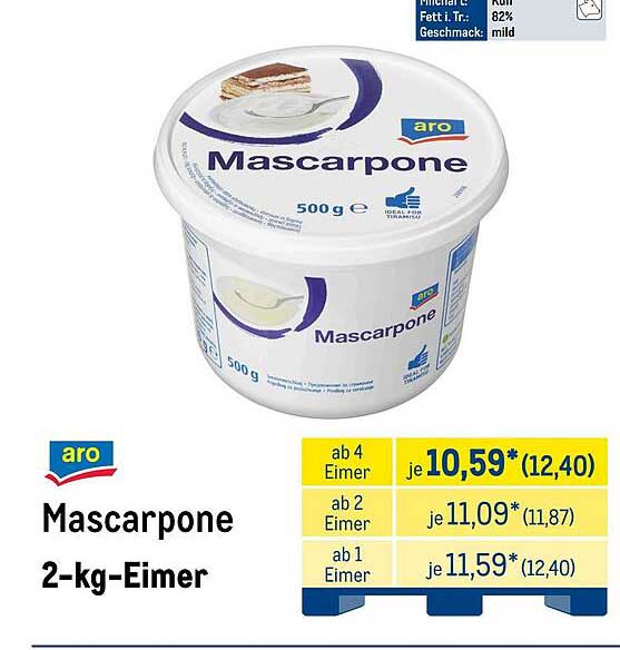 aro Mascarpone 2-kg-Eimer