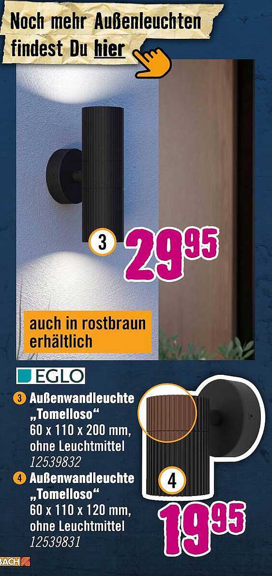 Außenwandleuchte „Tomelloso“