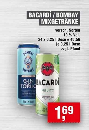 BACARDÍ / BOMBAY MIXGETRÄNKE