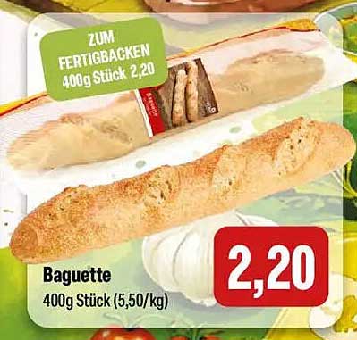 Baguette 400g Stück