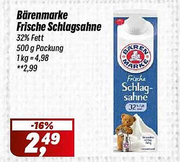 Bärenmarke Frische Schlagsahne