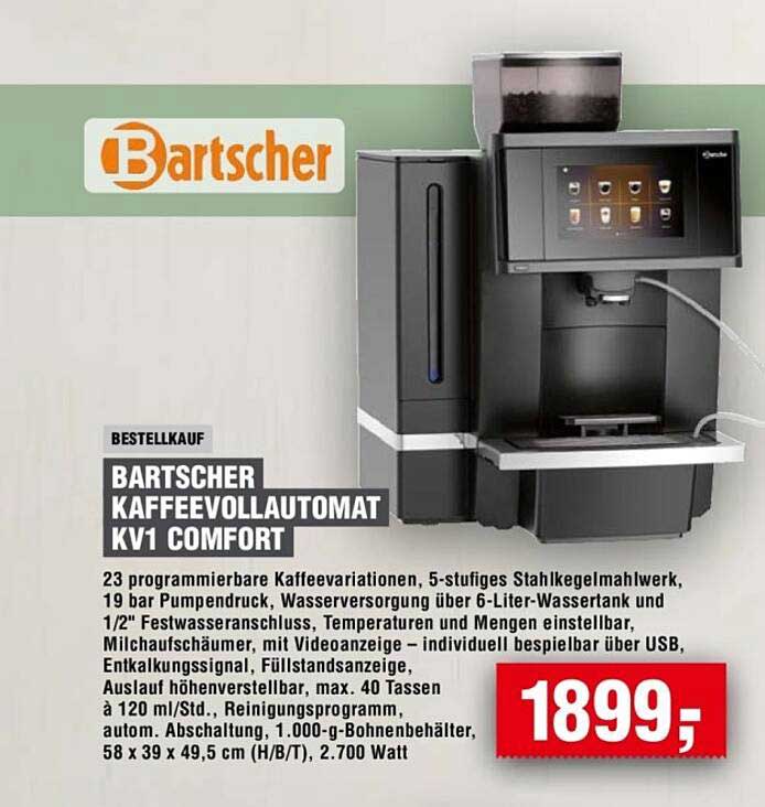 BARTSCHER KAFFEEVOLLAUTOMAT KV1 COMFORT