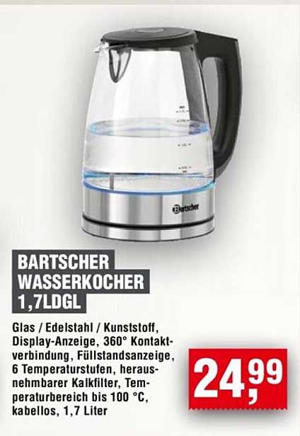 BARTSCHER WASSERKOCHER 1,7LDGL