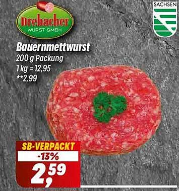 Bauernmettwurst 200 g Packung