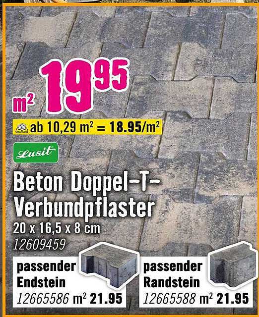 Beton Doppel-T-Verbundpflaster