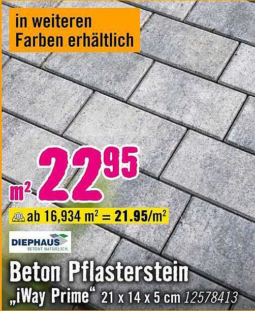 Beton Pflasterstein „iWay Prime“ 21 x 14 x 5 cm 12578413