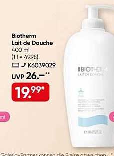 Biotherm Lait de Douche 400 ml