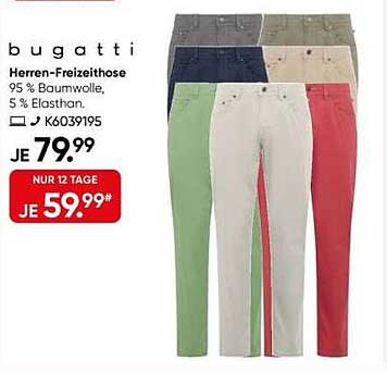 bugatti Herren-Freizeithose