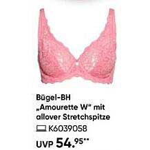 Bügel-BH „Amourette W“ mit allover Stretchspitze