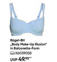 Bügel-BH „Body Make-Up Illusion“ in Balconette-Form