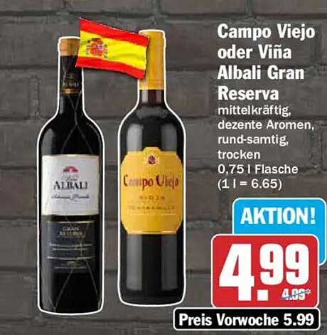Campo Viejo oder Viña Albali Gran Reserva