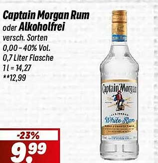 Captain Morgan Rum oder Alkoholfrei