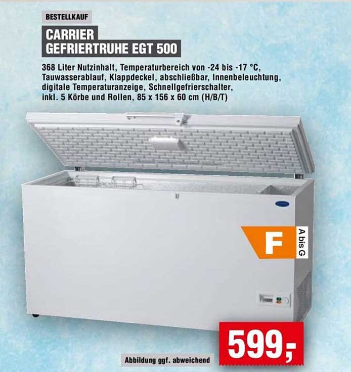 CARRIER GEFRIERTRUHE EGT 500
