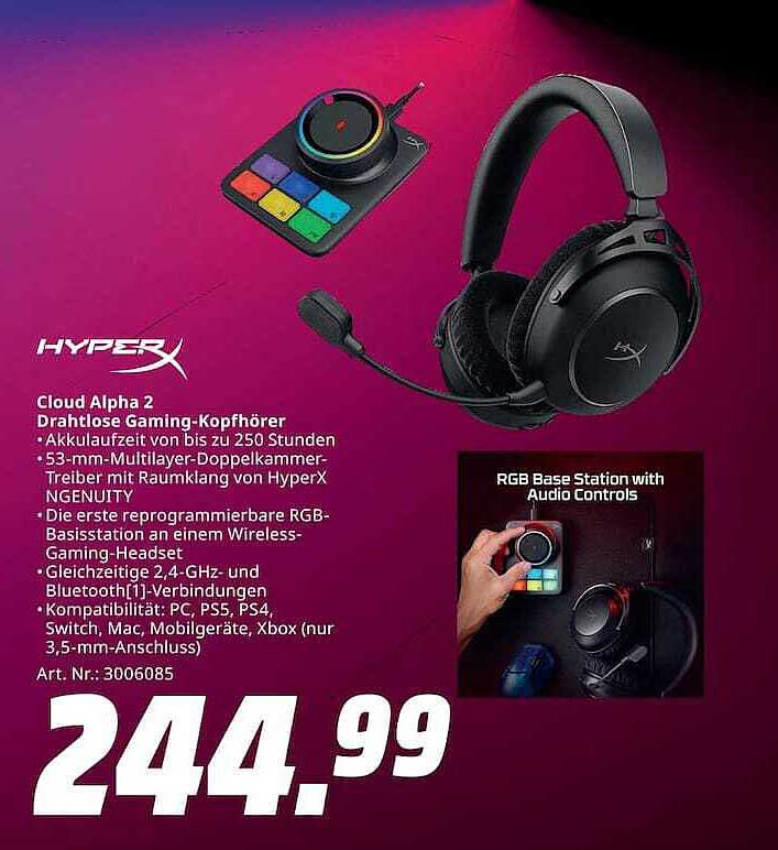 Cloud Alpha 2 Drahtlose Gaming-Kopfhörer