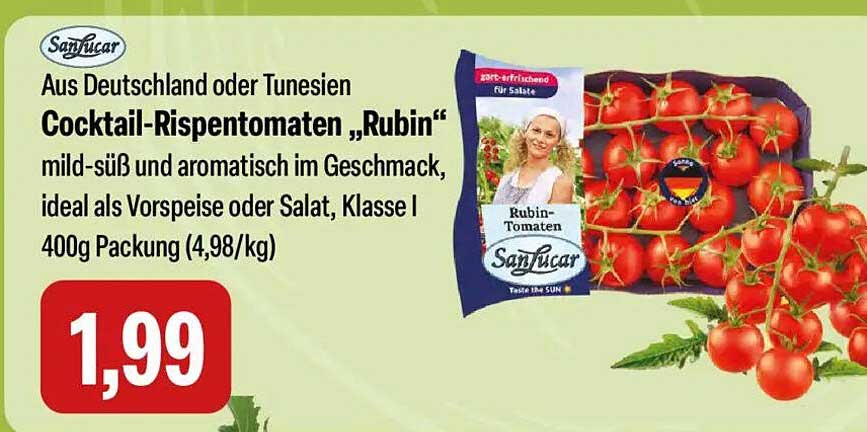 Cocktail-Rispentomaten „Rubin“