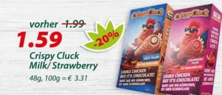 Crispy Cluck Milk/ Strawberry