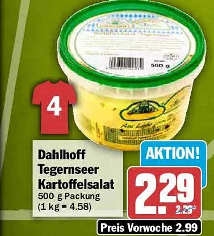 Dahlhoff Tegernseer Kartoffelsalat 500 g Packung (1 kg = 4.58)