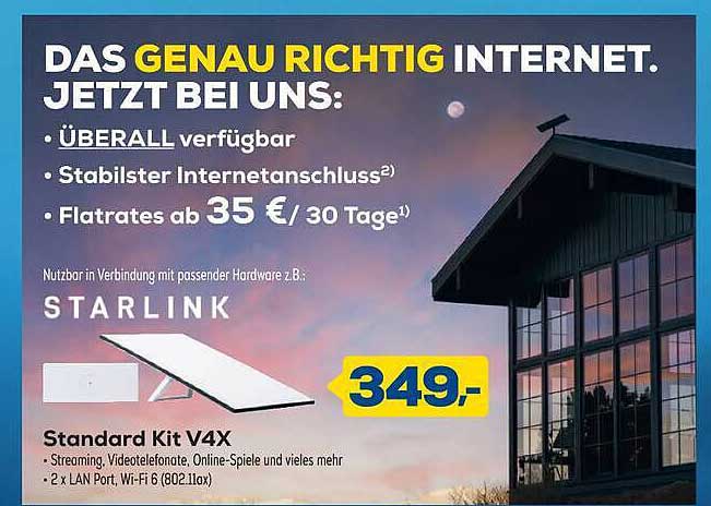 DAS GENAU RICHTIG INTERNET. JETZT BEI UNS: