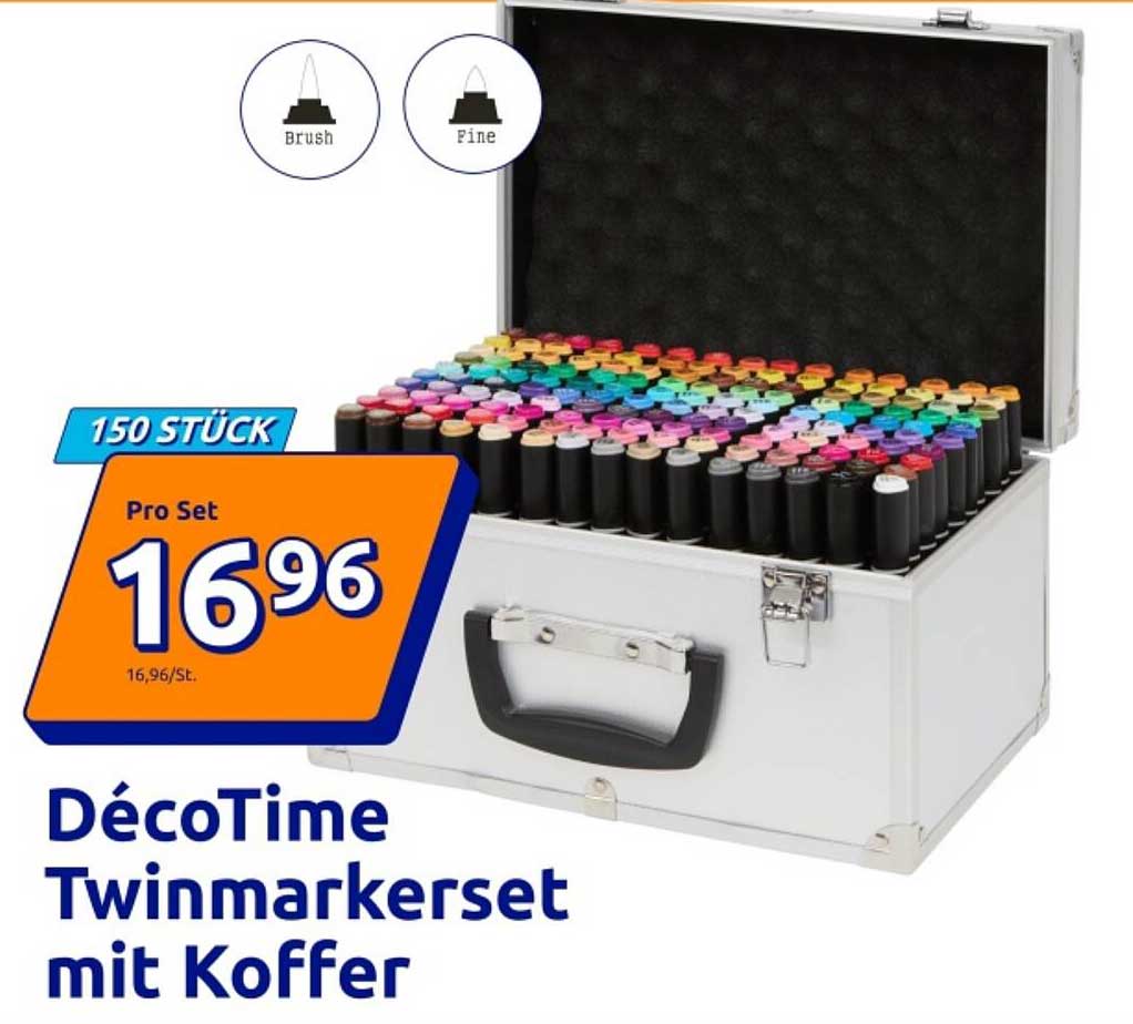 DécoTime Twinmarkerset mit Koffer