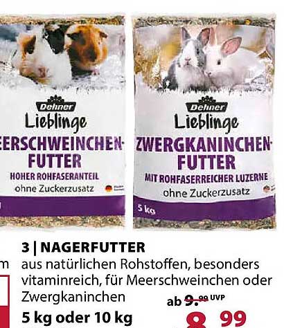 Dehner Lieblinge Meerschweinchen Futter / Zwergkaninchen Futter