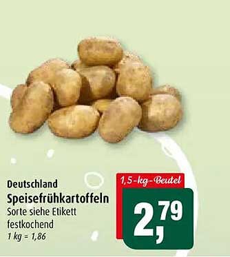 Deutschland Speisefrühkartoffeln