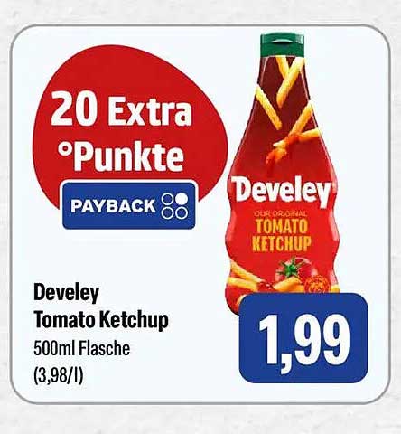 Develey Tomato Ketchup 500ml Flasche (3,98/l)