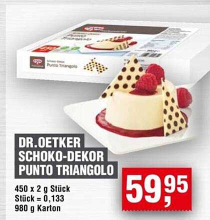 DR. OETKER SCHOKO-DEKOR PUNTO TRIANGOLO