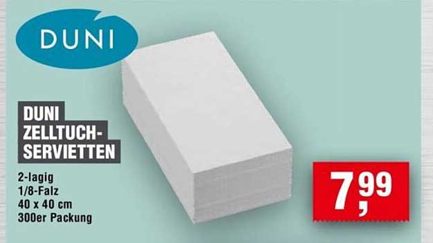DUNI ZELLTUCH-SERVIETTEN