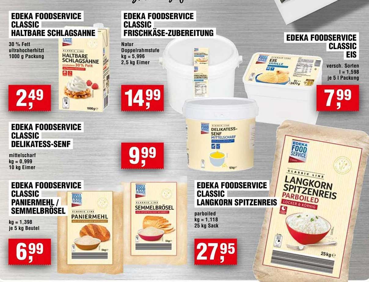 EDEKA FOODSERVICE CLASSIC HALTBARE SCHLAGSAHNE